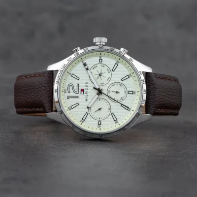 Tommy Hilfiger Gavin Chronograph Brown Leather Strap Watch
